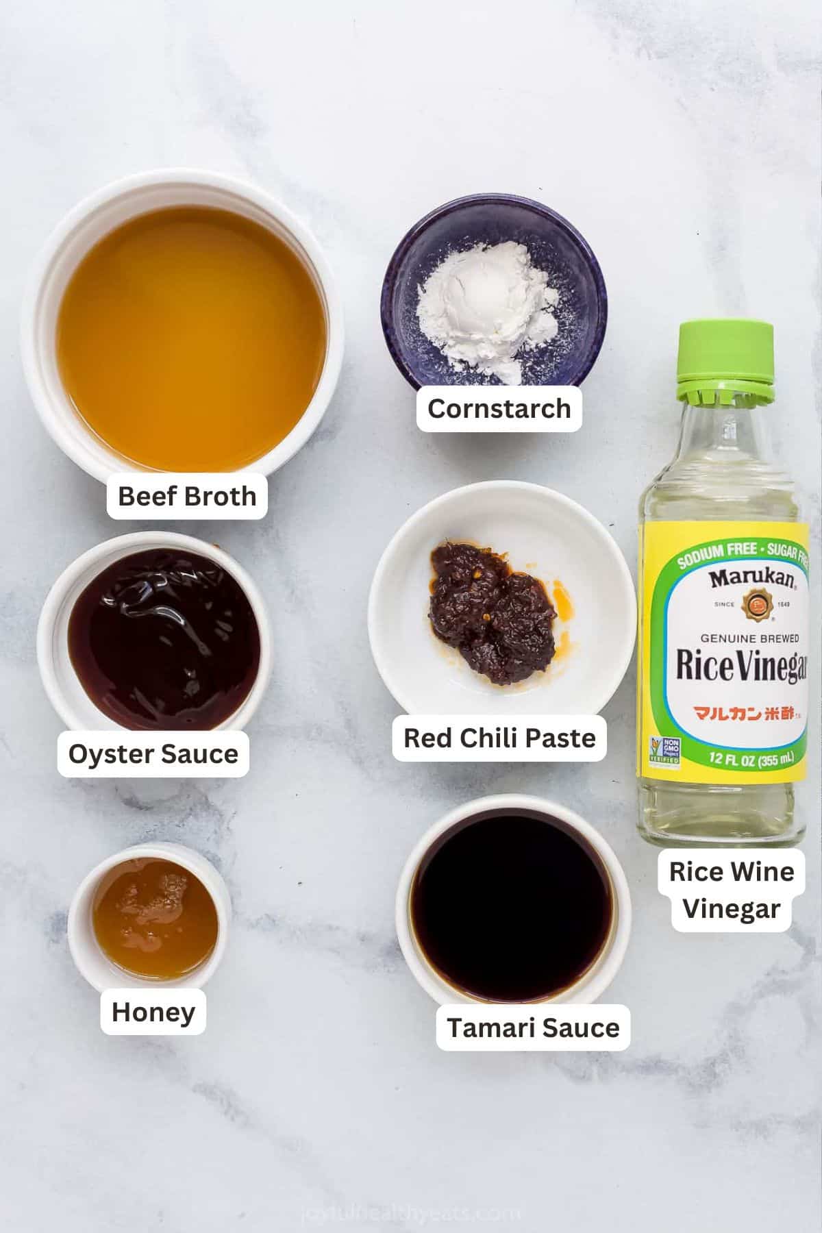 Ingredients for Easy Hunan Beef.