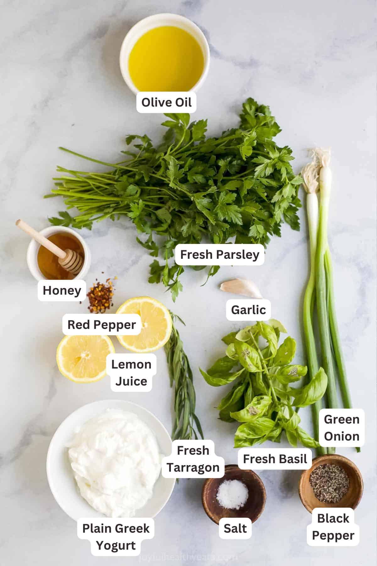 Whether you drizzle it over a salad or use it as a dip, you won't be able to get enough of this light and creamy Green Goddess Dressing. Ingredients for Green Goddess Dressing.