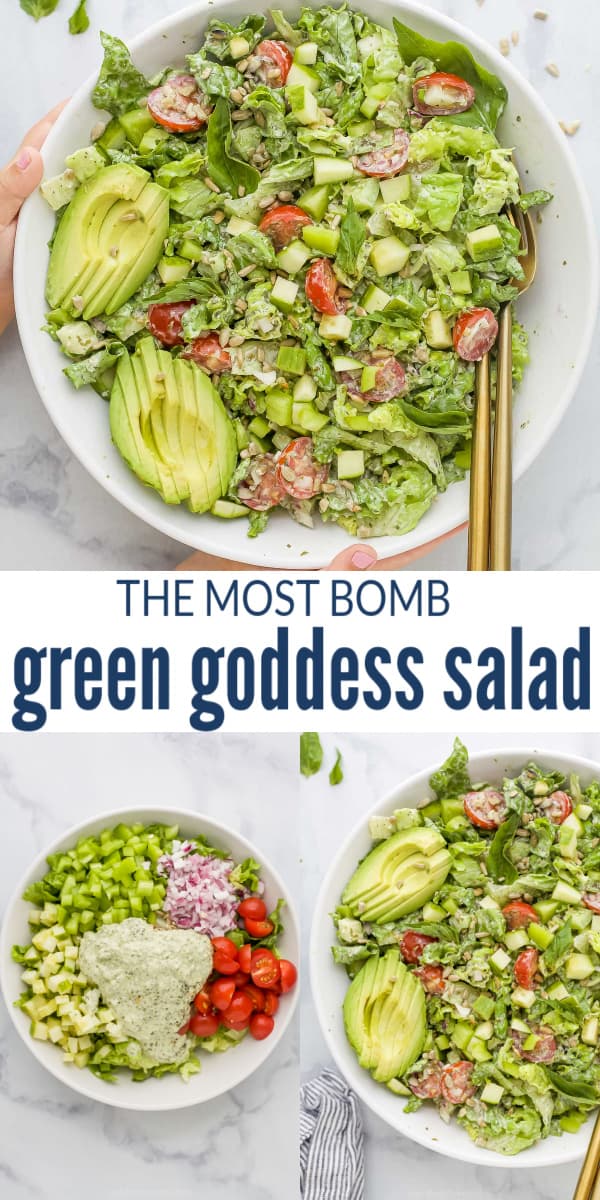 Green Goddess Salad Recipe Joyful Healthy Eats Storytellingco The Most Bomb Green Goddess Salad Recipe Pin3
