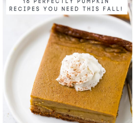 pinterest image for 16 Perfect Pumpkin Recipes - Easy Pumpkin Recipes for Fall!