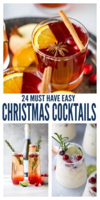 pinterest image for 24 Easy Christmas Cocktail Recipes