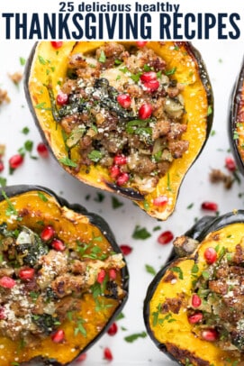 pinterest image for 25 Healthy Thanksgiving Recipes