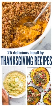 pinterest image for 25 Healthy Thanksgiving Recipes