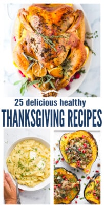 pinterest image for 25 Healthy Thanksgiving Recipes