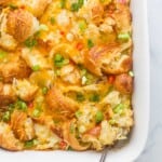Croissant Breakfast Casserole with Sausage