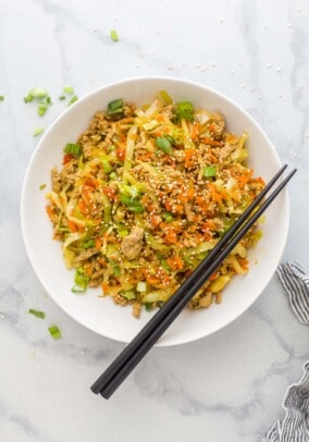 20 Minute Egg Roll in a Bowl | Joyful Healthy Eats