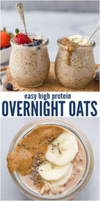 pinterest image for Protein Overnight Oats