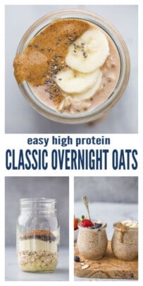 pinterest image for Protein Overnight Oats