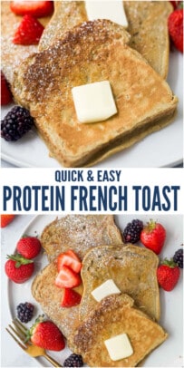 pinterest image for Protein French Toast