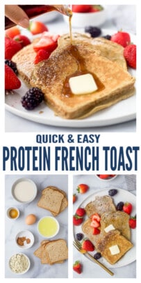 pinterest image for Protein French Toast