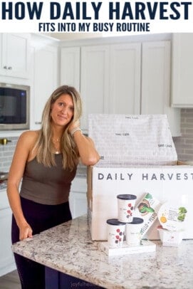 pinterest image for How Daily Harvest fits my Busy Routine