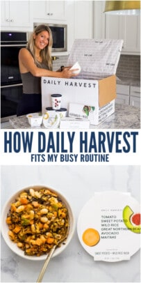 pinterst image for How Daily Harvest fits my Busy Routine