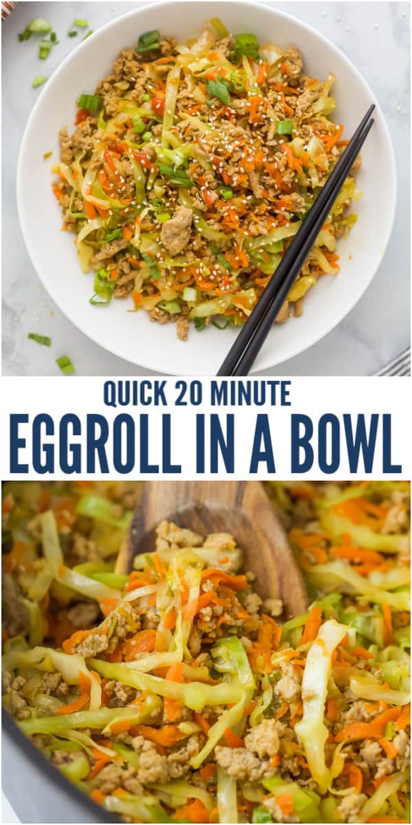 20 Minute Egg Roll in a Bowl | Joyful Healthy Eats