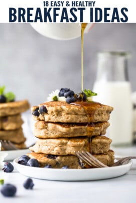 pinterest image for 18 Easy and Healthy Breakfast Ideas