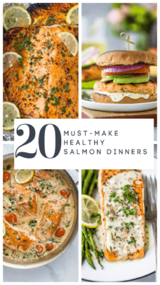 pinterest image for The Best 20 Healthy Salmon Recipes - Easy Dinner Ideas