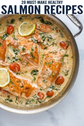 pinterest image for The Best 20 Healthy Salmon Recipes - Easy Dinner Ideas