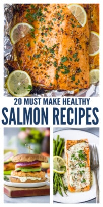 pinterest image for The Best 20 Healthy Salmon Recipes - Easy Dinner Ideas