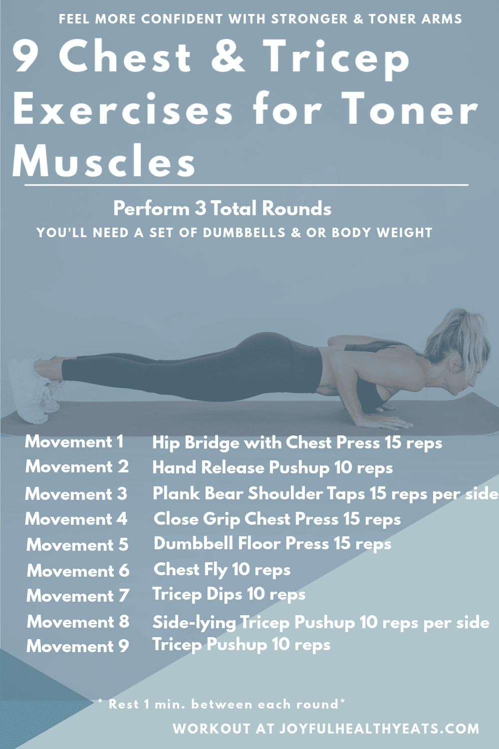 Pinterest image for 9 Chest and Triceps Exercises to Tone Muscles