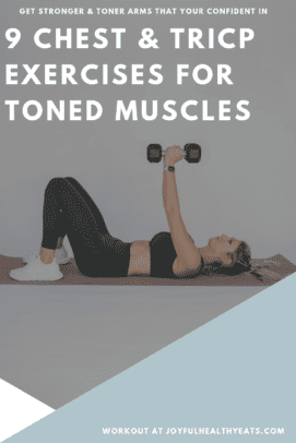 pinterest image for 9 Chest and Tricep Exercises for Toner Muscles