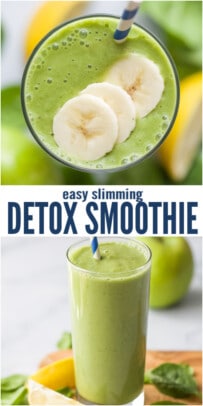 pinterest image for Slimming Detox Smoothie Recipe