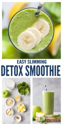 pinterest image for Slimming Detox Smoothie Recipe