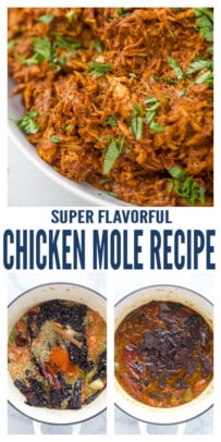 pinterest image for The Best Chicken Mole Recipe - Authentic Mexican Flavor