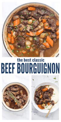 pinterest image for Beef Bourguignon