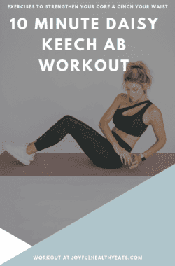 pinterest image for Daisy Keech Ab Workout