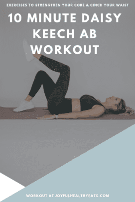 pinterest image for Daisy Keech Ab Workout