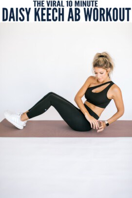 pinterest image for Daisy Keech Ab Workout