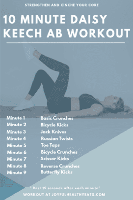 pinterest image for Daisy Keech Ab Workout