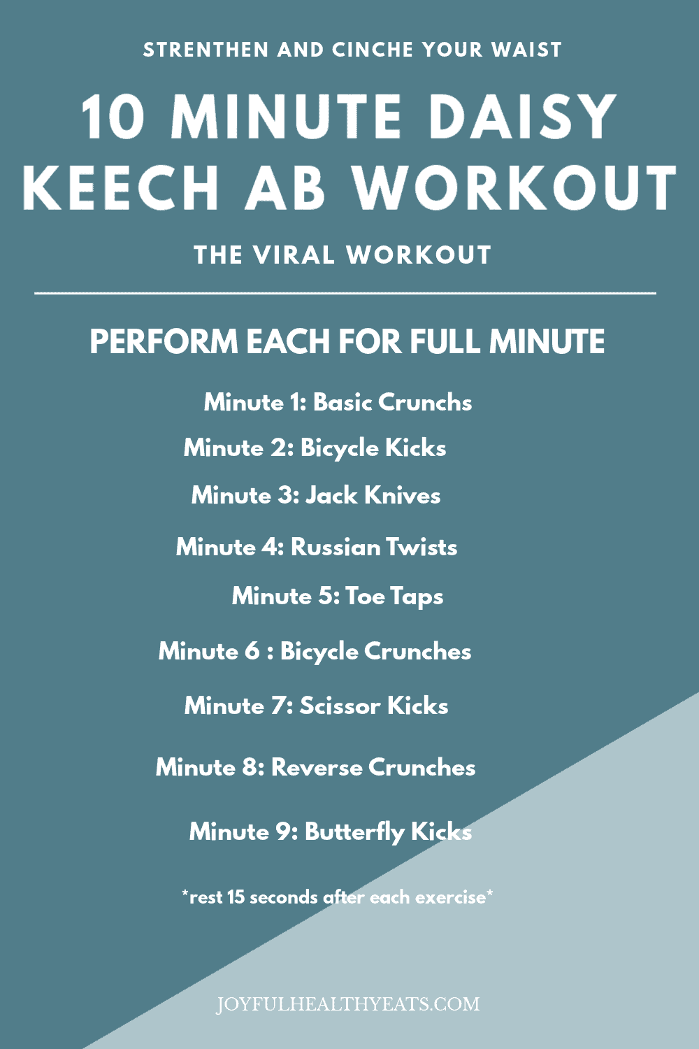 pinterest image for Daisy Keech Ab Workout