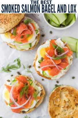 pinterest image for Bagel and Lox - A 5-Minute Breakfast!