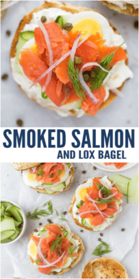 pinterest image for Bagel and Lox