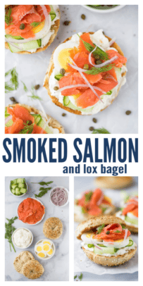 pinterest image for Bagel and Lox