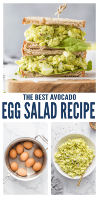 pinterest image for Easy Avocado Egg Salad