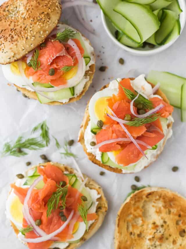 Smoked Salmon Bagel Joyful Healthy Eats