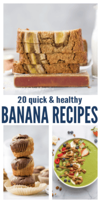 pinterest image for 20 Healthy Banana Recipes