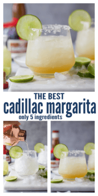 pinterest image for Cadillac Margarita - A 5-Minute Cocktail!
