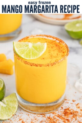 pinterest image for Frozen Mango Margarita