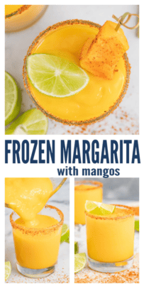 pinterest image for Frozen Mango Margarita