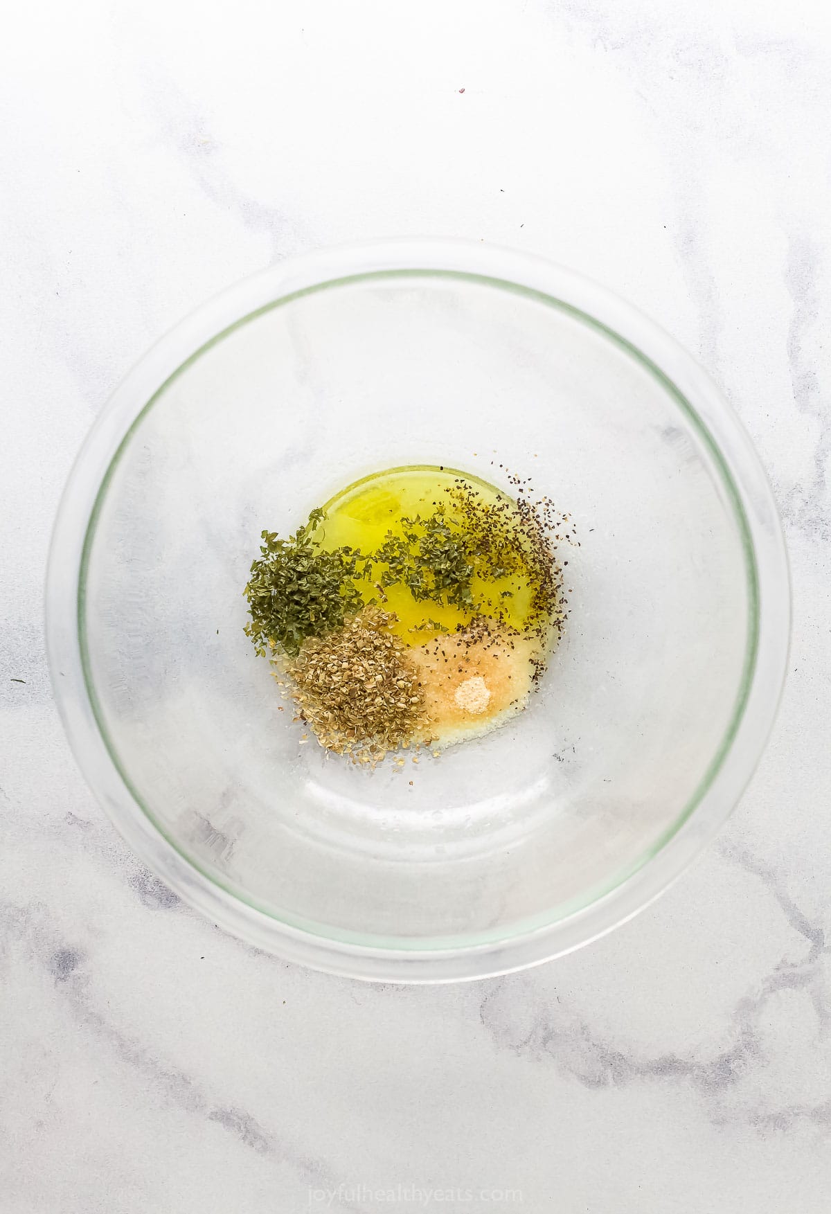 Marinade ingredients in a bowl. 