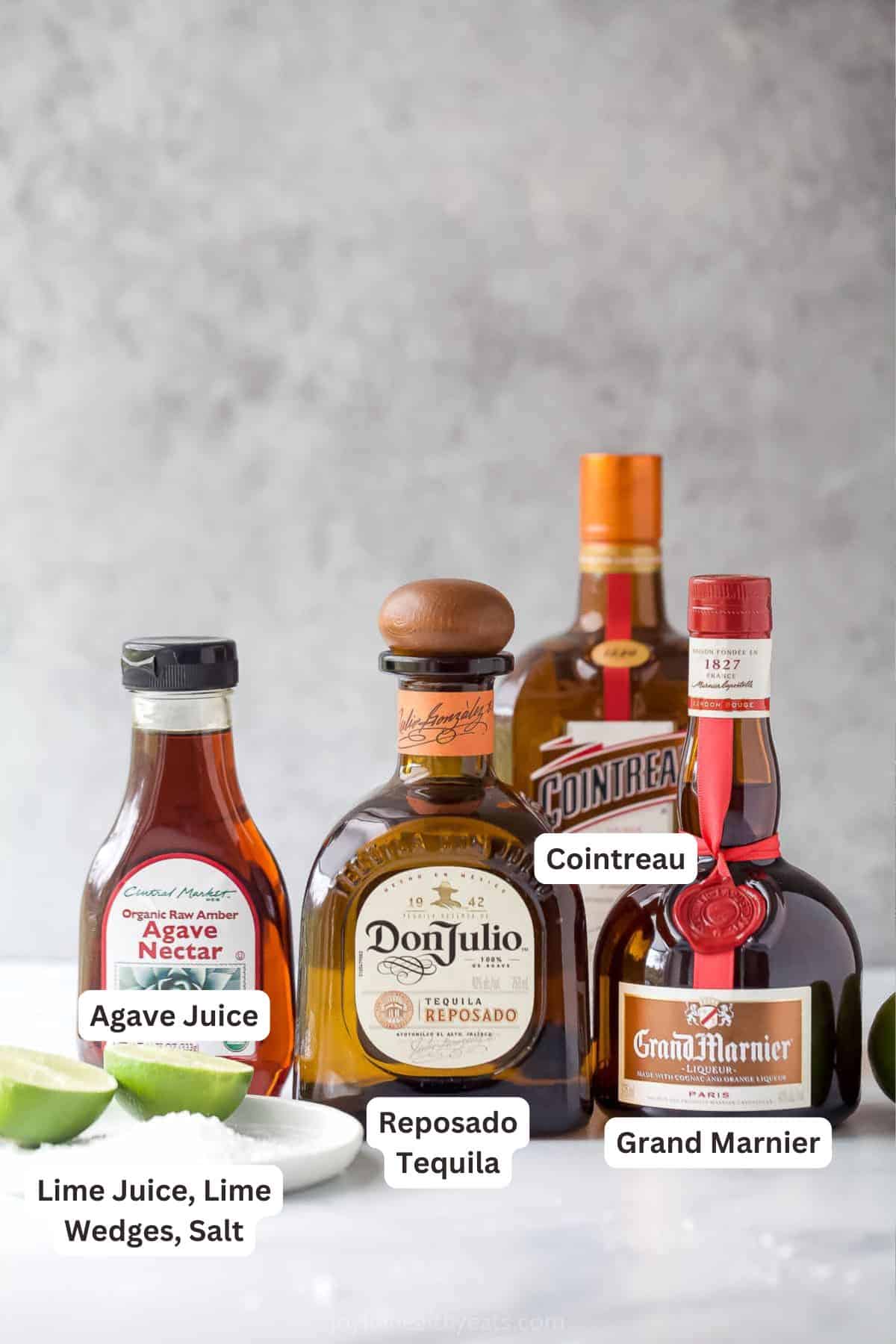 Ingredients for Classic Cadillac Margarita.