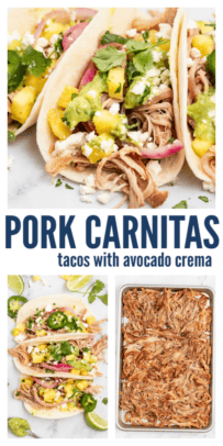 pinterest image for Pork Carnitas Tacos - A Crock، Version!