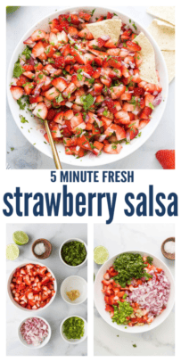 pinterest image for Strawberry Salsa