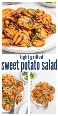 pinterest image for Grilled Sweet Potato Salad