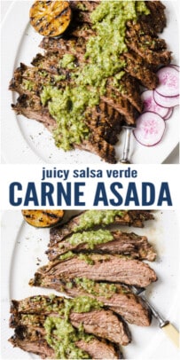 pinterest image for Carne Asada Recipe