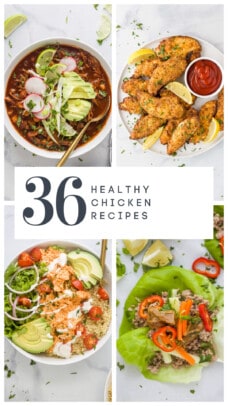 pinterest image for 36 of the Best Healthy Chicken Recipes