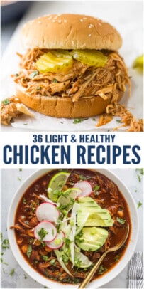 pinterest image for 36 of the Best Healthy Chicken Recipes