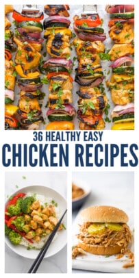 pinterest image for 36 of the Best Healthy Chicken Recipes